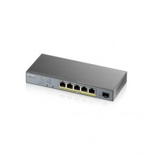 6 Port Managed Cctv Poe Switch Cpnt Long Range 60w 802.3bt