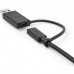 3ft Hybrid USB-C Cable w/USB-A Adapter